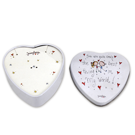 heart shape candy tins